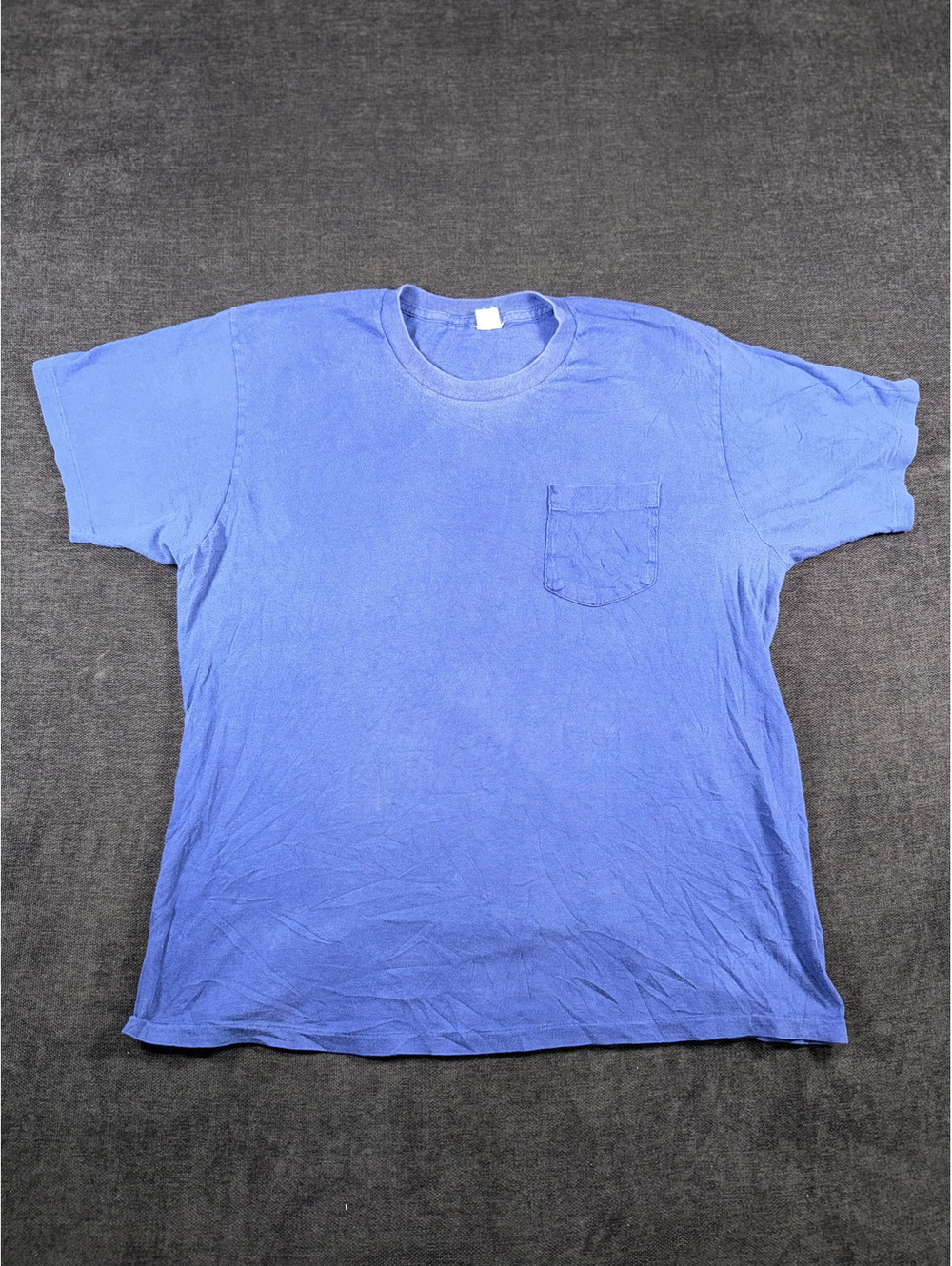 Jockey Life Deck Shirt 100% Combed Cotton Blue Pocket T-Shirt XL